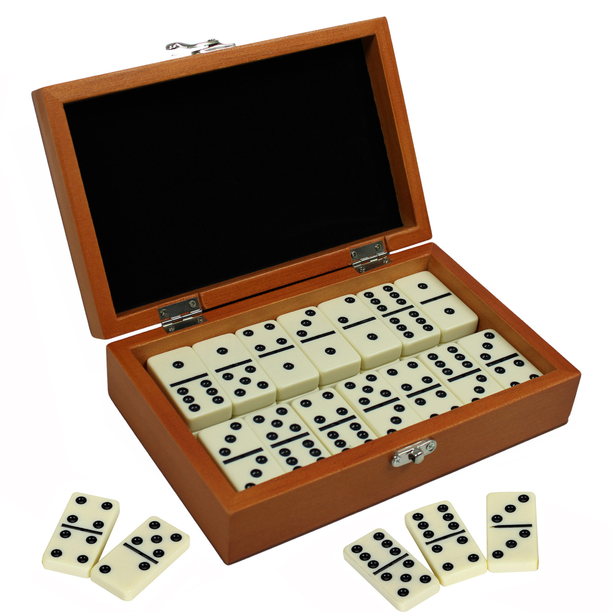 Hathaway Games Premium Domino Set with Wooden Carry Case & Reviews